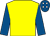 Yellow, royal blue sleeves, royal blue cap, white diamonds (Banner Partnership)
