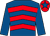 Royal blue & red chevrons, royal blue sleeves, red cap, royal blue star (T Donohue)