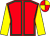 Red, emerald green seams, yellow sleeves, red and yellow quartered cap (Mr Gabriel Mulholland)