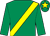 Emerald green, yellow sash and star on cap (Mr & Mrs Raymond Anderson Green)