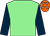 Light green, dark blue sleeves, orange cap, white stars (Mighty Macs Syndicate)