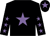 Black, mauve star, black sleeves, mauve stars, black cap, mauve star (Mr Shaun Conway)