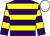 Purple & yellow hoops, white cap (Mrs M Mangan)