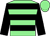 Light green, black hoops and sleeves, light green cap (Mrs Esra Atman Ozyigit)