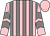 Pink and grey stripes, chevrons on sleeves, pink cap (Pangfield Partners)
