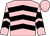 Pink, black chevrons, pink cap (Mr John E McClenaghan)
