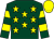 Dark green, yellow stars, hooped sleeves, yellow cap (Mr Reg Gifford)