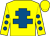 Yellow, royal blue cross of lorraine, yellow sleeves, royal blue spots (Mr Darren Coombes)