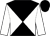 White & black diabolo, white sleeves, black cap (Miss Patricia Monahan)