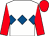 White, royal blue triple diamond, red sleeves and cap (Andrew F Sawyer,g W Hazell & C Bosley)