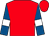 Red, royal blue sleeves, white armlets (G Thompson, C J Leech, P Stock)