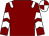 Maroon, white epaulettes & chevrons on sleeves, qtd cap (J Halley)