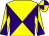Purple & yellow diabolo, quartered cap (Crazy Cousin Syndicate)