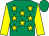 Emerald green, yellow stars, yellow sleeves, emerald green cap (Sean Joseph Murphy)