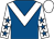 Royal blue, white chevron, white sleeves, royal blue stars, white cap (Mr Duncan Odgers)