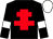 Black, red cross of lorraine, black sleeves, white armlets, white cap (Ballyegan Partnership)