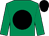 Emerald green, black disc, black cap (Miss L Day)