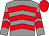 Grey, red chevrons, red cap (Mr C Lees)