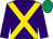Purple, gold cross sashes, emerald green cap (John & Peter Heron)