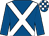 Royal blue, white cross sashes, check cap (Andrew Berry)
