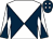 Dark blue & white diabolo, white diamonds on cap (Patrick Joseph Kavanagh)
