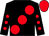 Black, large red spots, red spots on sleeves, red cap (T J O'Sullivan)