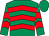 Emerald green & red chevrons, emerald green cap (High On A Hill Syndicate)