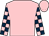 Pink, pink and dark blue check sleeves (Mr W Persse & Mr C Flinton)