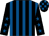 Black and royal blue stripes, black sleeves, royal blue stars, check cap (Nick & Olga Dhandsa & John & Zoe Webst)