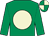 Emerald green, beige disc, quartered cap (Mr Jonathen de Giles)