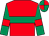 Red, emerald green hoop, emerald green sleeves, red armlets, quartered cap (Dr Mark Dixon)