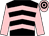 Black & pink chevrons, pink sleeves, pink & black hooped cap (James Gerard Hayes)
