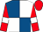 Royal blue and white (quartered), red sleeves, white armlets, red cap (K Milligan Partnership)
