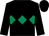 Black, emerald green triple diamond (Mr Steve Hemstock)