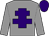 Grey, purple cross of lorraine, purple cap (Ms L Pollinger)