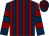 Dark blue and maroon stripes, hooped sleeves (Mr J E Mutch)