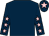 Dark blue, pink stars on sleeves, dark blue cap, pink star (William Bates)