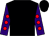 Black, purple sleeves, red spots (Mr M Boothright)