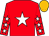 Red, white star, red sleeves, white stars, old gold cap (Mr N Botica)