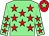 Light green, red stars, red cap, light green star (Pitfield Partnership)