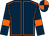 Dark blue, orange seams and armlets, quartered cap (M Mackay & S Bruce)
