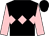Black, pink triple diamond and sleeves (Norton Common Farm Racing)
