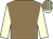 Bronze, cream sleeves, striped cap (Mr D J Ellis)