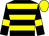 Black, yellow hoops, armlets and cap (The Bees)