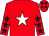 Red, white star, red sleeves, dark blue stars and stars on cap (Mr B Preece)