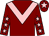 Maroon, pink chevron, maroon sleeves, pink stars, maroon cap, pink star (Tzora Partners)