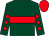 Dark green, red hoop, dark green sleeves, red spots, red cap (Mr N J Edwards)