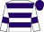 White, purple hoops, armlets and cap (Mrs M E Dixon)