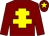 Maroon, yellow cross of lorraine and star on cap (Sydney Ramsey & Partners)