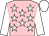 Pink, white stars, sleeves and cap (P Carnaby & B Thomson)